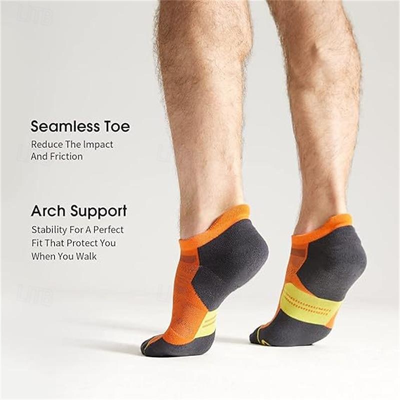 Hombre Paquete de 6 Paquetes múltiples Calcetín Calcetines hasta el Tibio Calcetines Cortos Calcetines para correr Calcetines informales Negro Blanco Color Bloque de color Deporte Diario Vacaciones 2025 - $8.99 –P11