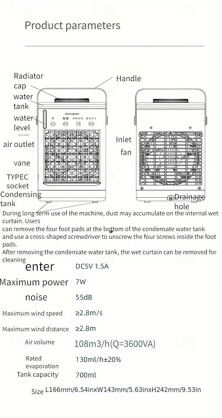 USB Desktop Spray Air Cooler – Mini Water Cooling Fan with Humidifier for Home Office Dormitory Use 2025 - $59.99 –P12