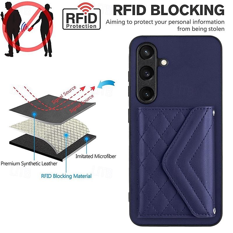 Phone Case For Samsung Galaxy S24 S23 S22 S21 Ultra Plus A55 A35 A25 A15 5G A54 A34 A14 A53 A33 A23 A13 S25 Ultra Back Cover with Stand Holder with Lanyard Card Slot Retro TPU PU Leather 2025 - $19.99 –P4