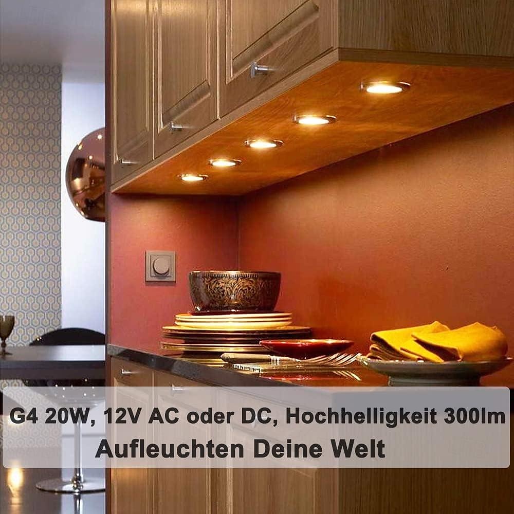 10 lampadine alogene bi-pin g4 12v 20w dimmerabili 3000k bianco caldo per lampadari a disco sottopensile illuminazione paesaggistica del 2025 a $8.49 –P3