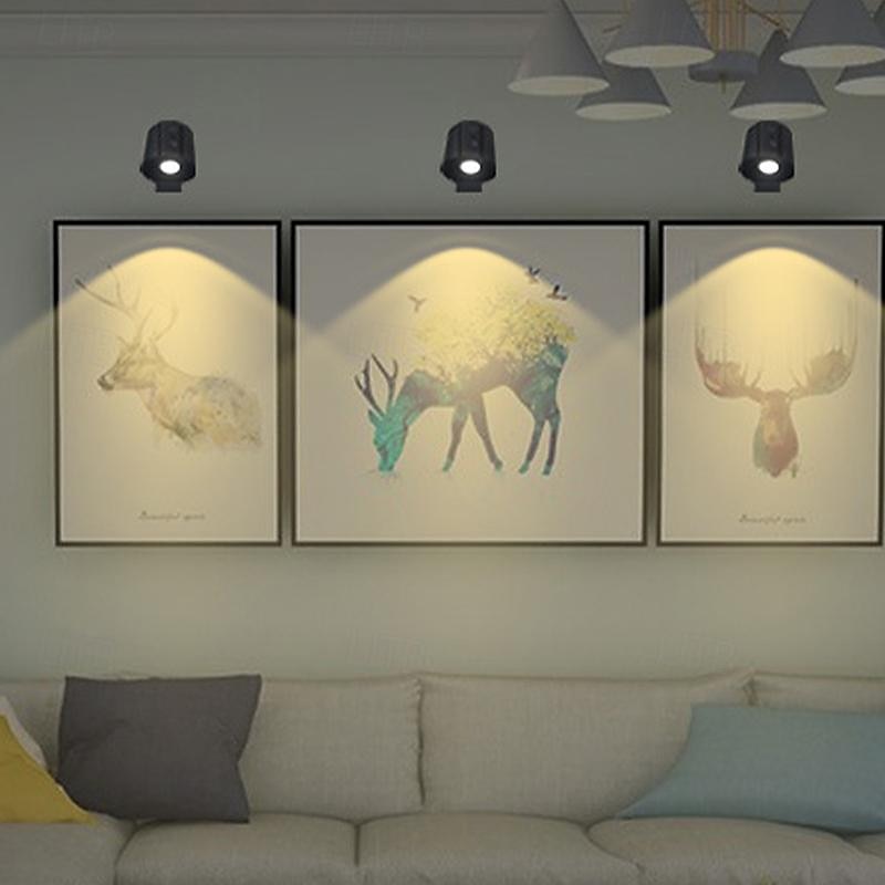 1/2pcs Picture Light LED Wall Mounted Lights with Remote, Sensor Puck Lamp Rechargeable Battery Operated, Tri-Color Dimmable Magnetic 360° Rotation Cordless Light for Bedroom Bedside 2025 - $44.99 –P7