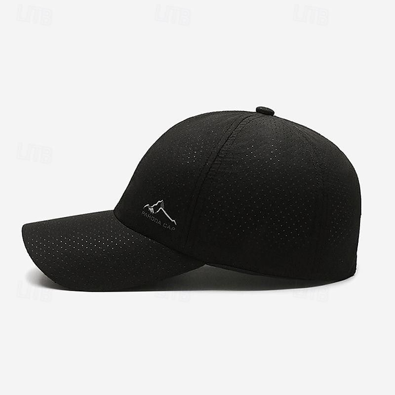 Herren Cap Basecap Sonnenhut Kappe Schwarz Weiß Polyester Modisch Brautkleider schlicht Strasse Täglich Berg Einstellbar Sonnenschutz Atmungsaktiv 2025 - $10.49 –P10