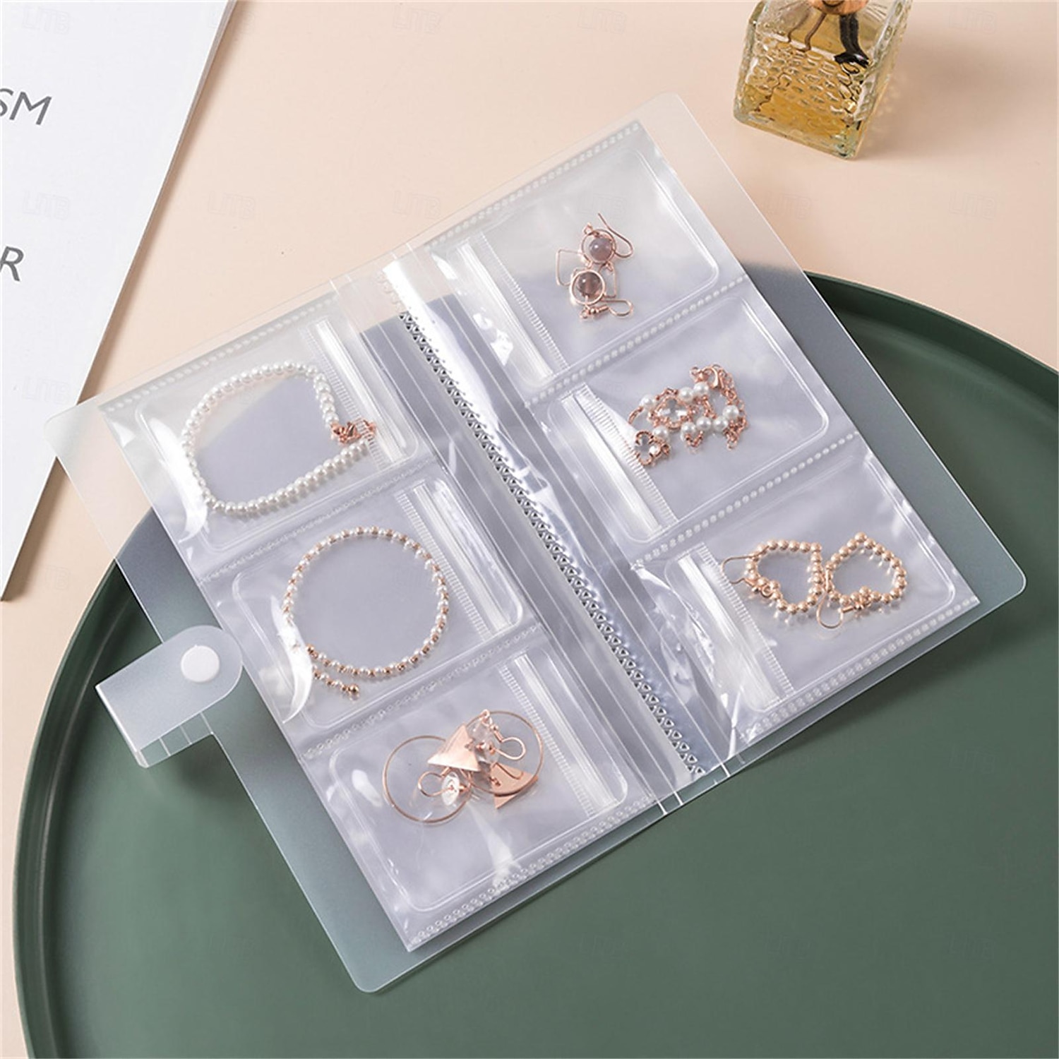 84 grades/1 conjunto ou 160 grades com pequenas bolsas caixa de armazenamento de joias: brincos, anéis antioxidantes, pulseiras, sacos transparentes de armazenamento à prova de poeira para colares, de 2026 por $15.99 –P4