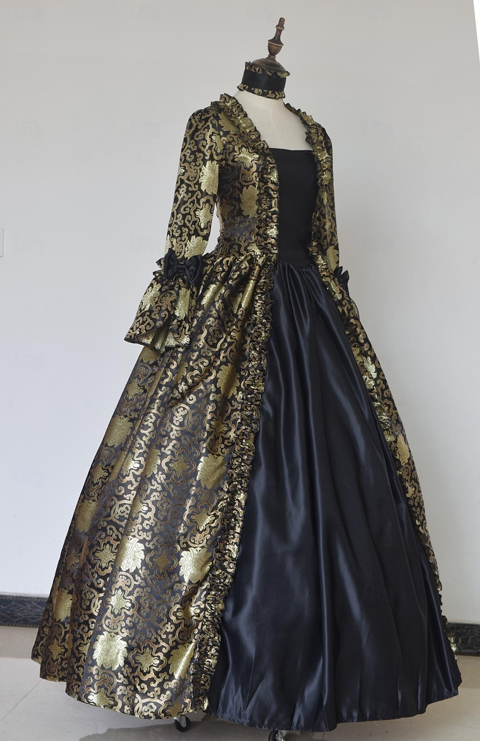 ancien Baroque Punk & Gothique Maxi Robe Normal Juliette Cendrillon Princesse Col carré Déguisement Royal Halloween Carnaval Mascarade Performance Soirée Halloween Adultes Toutes saisons de 2025 ? HUF 53069 –P2