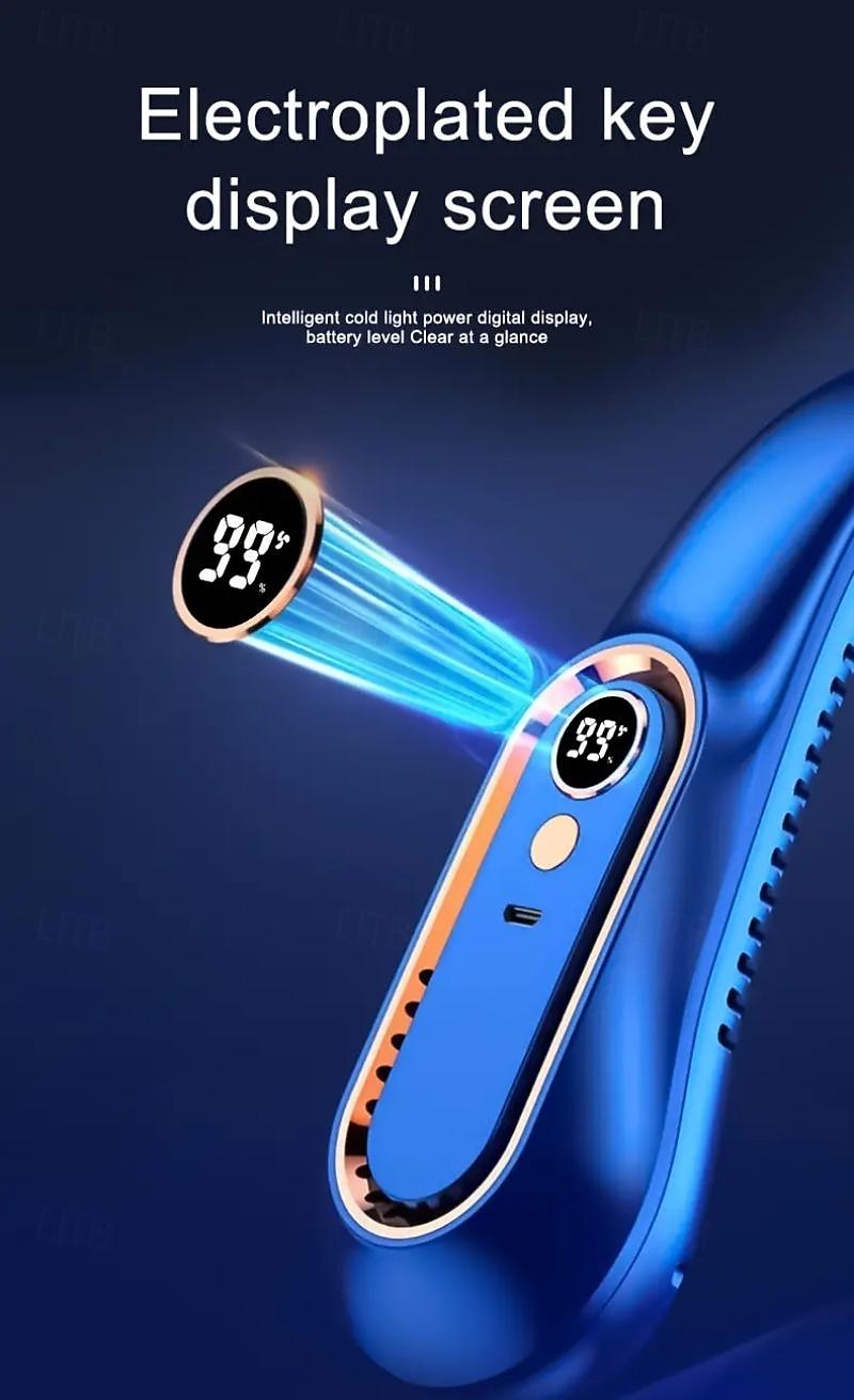 2025年 デジタルディスプレイネックファン – 屋外用着用型5速USB充電式エアクーラー  コレクション – $17.49 –P7