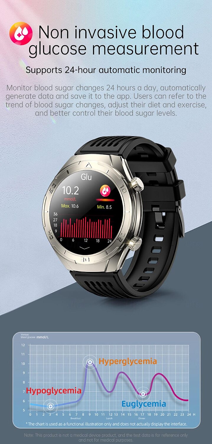696 FD02 Smart Watch 1.46 inch Smartwatch Fitness Running Watch Bluetooth ECG+PPG Pedometer Call Reminder Compatible with Android iOS Women Men Hands-Free Calls Message Reminder IP 67 50mm Watch Case 2025 - $89.99 –P16