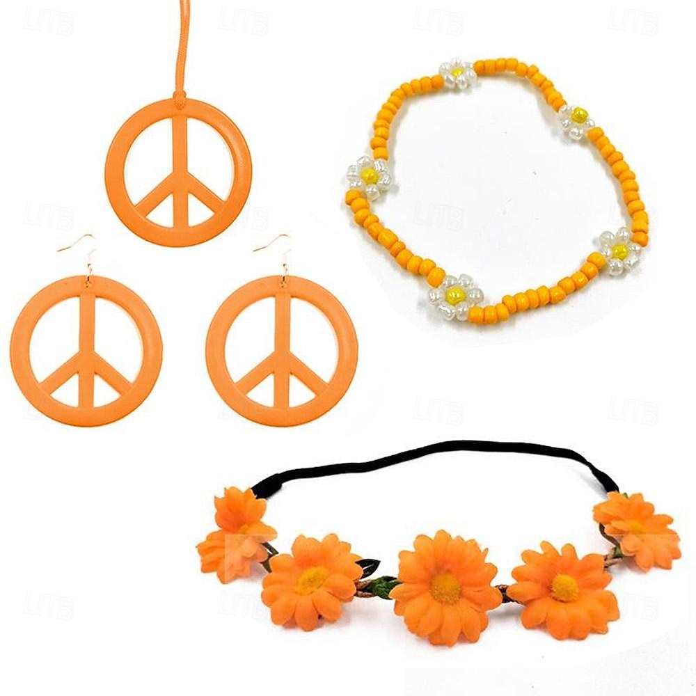 Rétro Vintage Années 1970 Disco Costume de cosplay Collier Bandeau Femmes Fille Jour des Rois Halloween Carnaval Mascarade Fête / Soirée Fête Défilé de la Fierté Adolescent Adulte Plus d'accessoires de 2025 ? $14.99 –P5