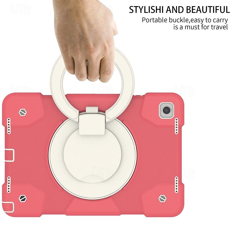 Tablet Case Cover For Samsung Galaxy Tab A9 8.7" A8 10.5'' A9 Plus 11" Pencil Holder 360° Rotation Shoulder Strap PC Silicone 2025 - $43.99 –P8