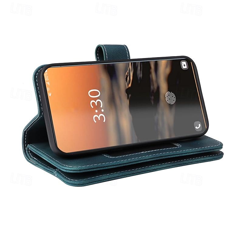 Phone Case For Samsung Galaxy S23 S22 S21 S20 Ultra Plus FE A73 A53 A33 A23 A13 Note 20 Ultra 10 Plus Wallet Case Zipper Full Body Protective with Wrist Strap Retro TPU PU Leather 2025 - $24.99 –P11