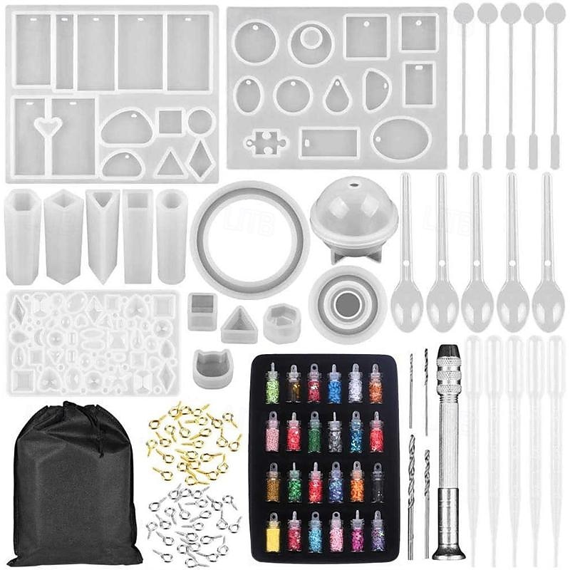 Kristall-Tropfer-Form, Armband-Anhänger, Schmuck-Silikonform, Set mit DIY-Tropfer-Form 2025 - $42.99 –P5