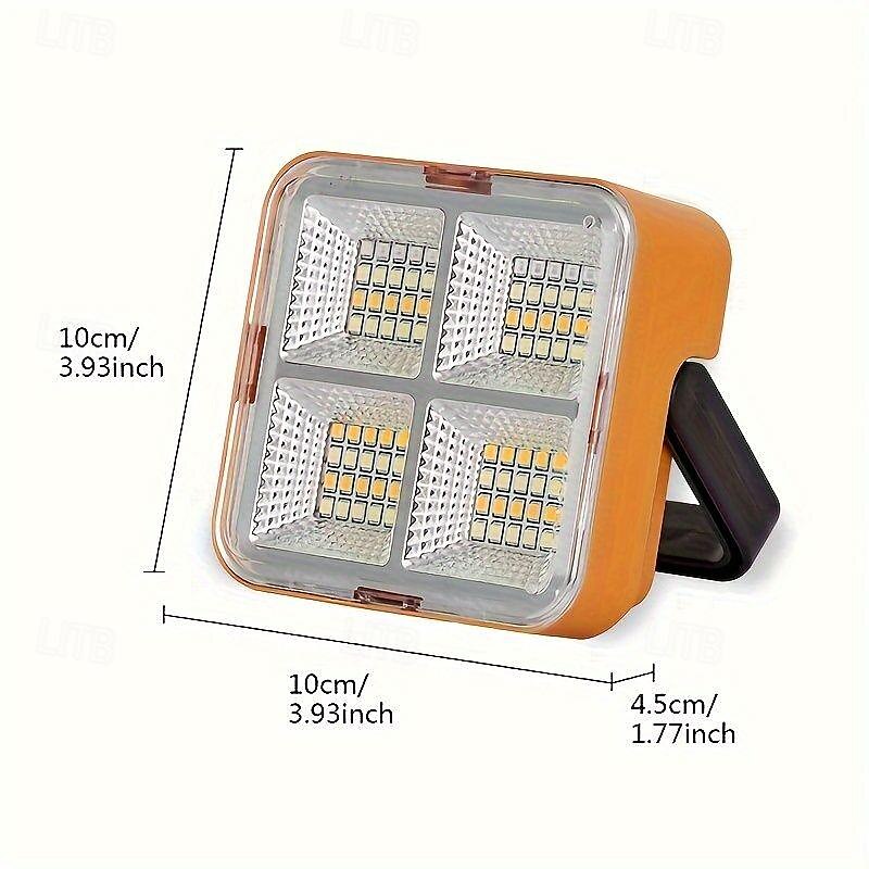 1pc LED Portable Solar Work Light, Rechargeable Magnetic Light, Emergency Worklight with 4 Light Modes for Power Failure, Car Repair, Camping, Construction Job Site 2025 - $15.99 –P1