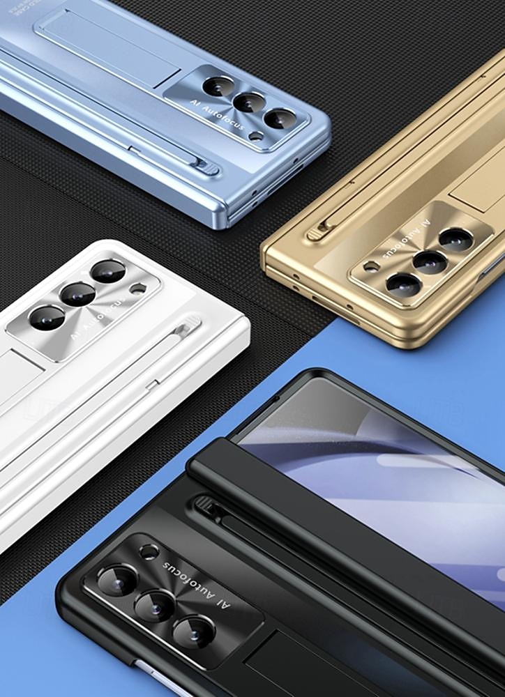 Phone Case For Samsung Galaxy Z Fold 7 Z Fold 6 Z Fold 5 Z Fold 4 Back Cover with Stand Holder with Screen Protector Full Body Protective Armor PC 2025 - $35.99 –P11