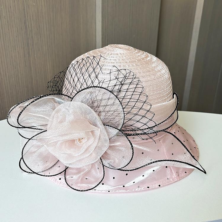 Kopfstück Organza Hochzeit Abendgesellschaft Elegant Hochzeit Mit Tüll Kopfschmuck Kopfbedeckung 2025 - $19.99 –P10