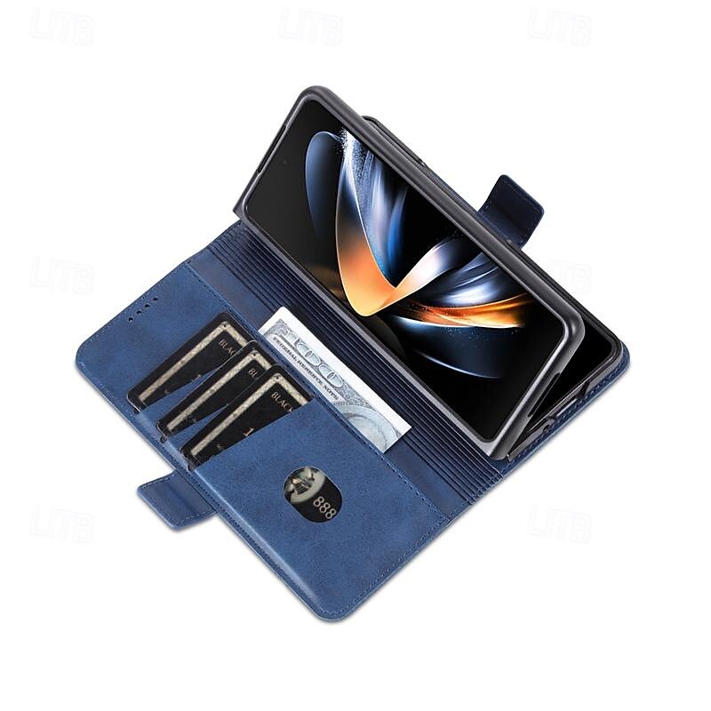 Handy Hülle Handyhüllen Für Samsung Galaxy Z Fold 7 Z Fold 6 Z Fold 5 Z Fold 4 Z Fold 3 Brieftaschenhülle Vollschutz Ständer Kartenfach Retro PC PU-Leder 2025 - $18.99 –P10