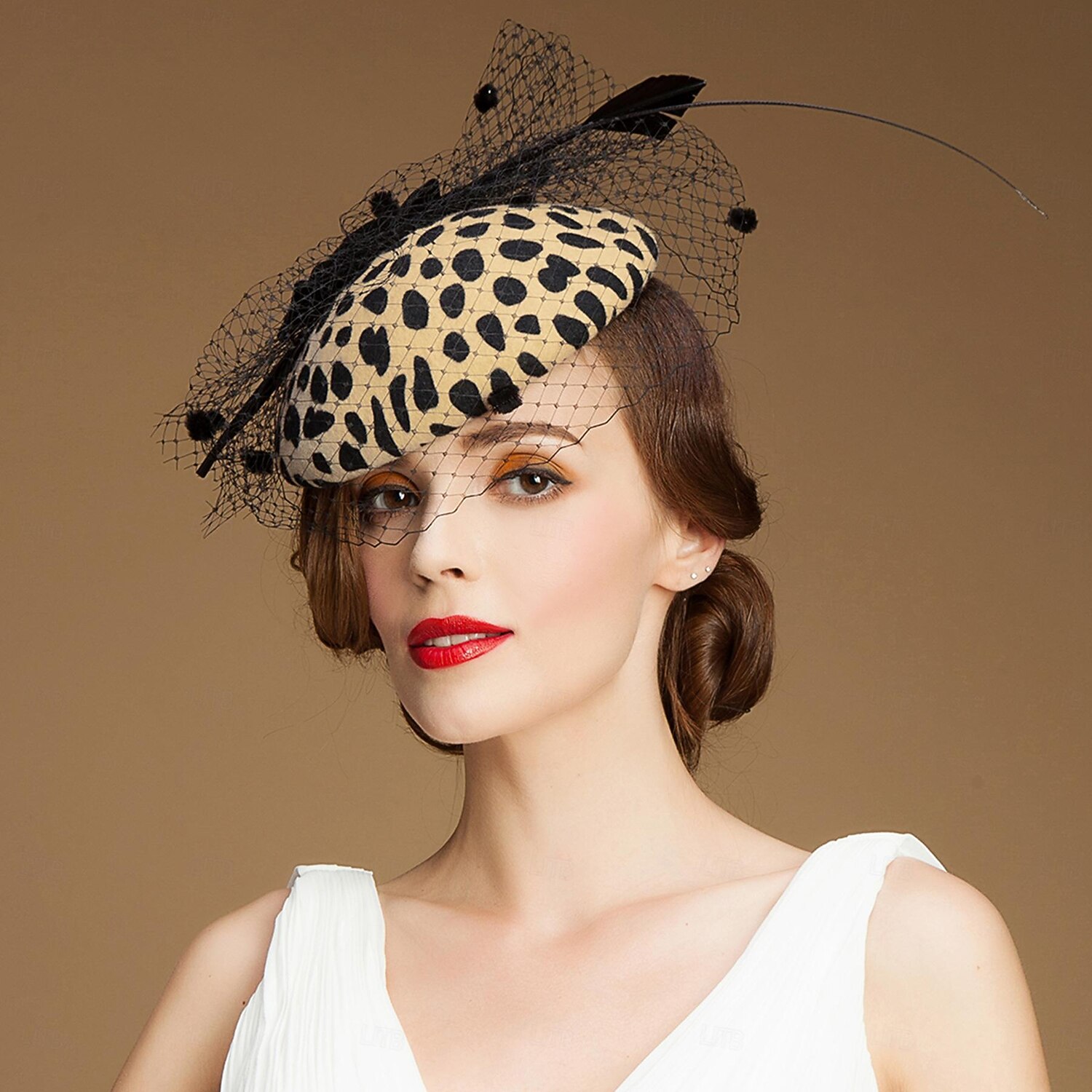 Elegant Hodeplagg Fascinatorhatt Fascinator Gentlewoman Kostyme Dame Derby Bryllupsfest Ascot Voksne Hatt Vår sommer 2026 - $57.99 –P4