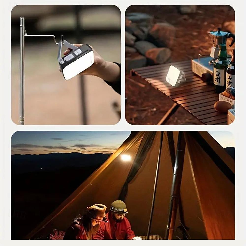 Lámpara LED recargable para acampar, tira de luces de cadena, atmósfera, cinturón de luz reciclable impermeable, lámpara de decoración de jardín al aire libre para tienda de campaña 2025 - $34.99 –P2
