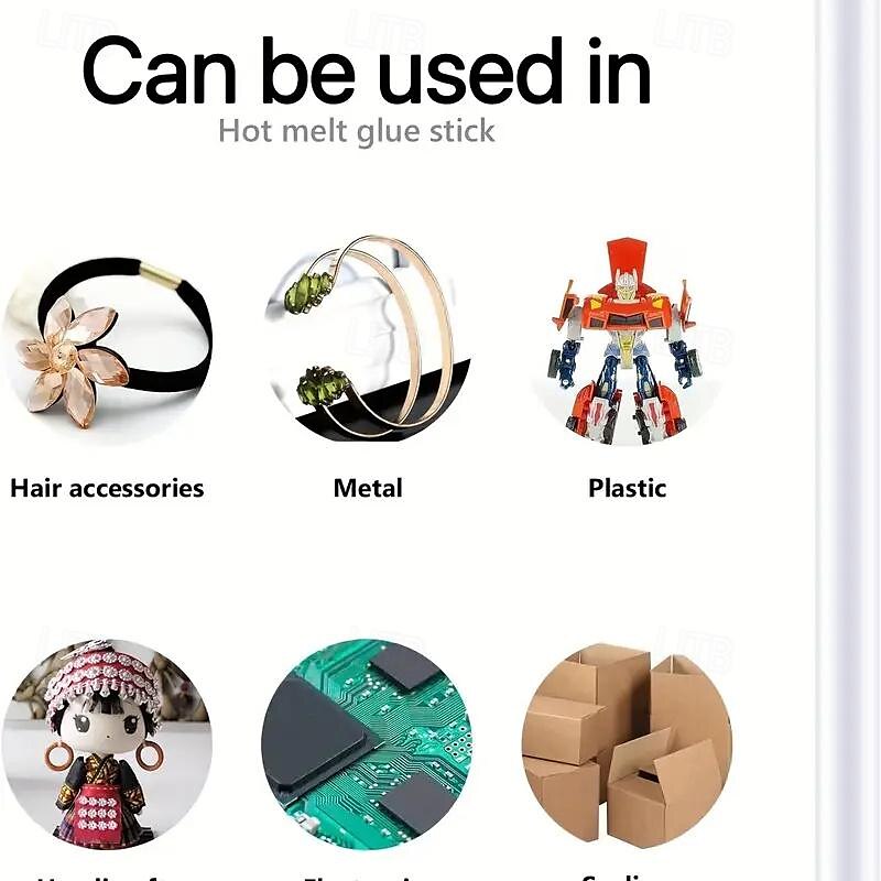10 kpl/20 kpl/50 kpl kuumaliimapistoolitikkuja kuumaliimapuikkoja liimapistoolitikkuja kuumaliimapistoolille kirkkaita liimapuikkoja sulateliimapuikkoja 2025 - $24.99 –P3