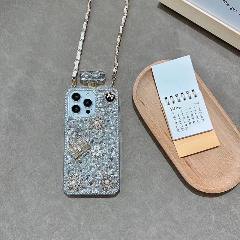 telefon Ügy Kompatibilitás iPhone 16 15 14 Pro Max Plus iPhone 13 12 11 Pro Max Mini Fekete tok zsinórral Nem sárgul Bling Glitter Shiny Virág TPU Strassz 2025 - $20.99 –P6