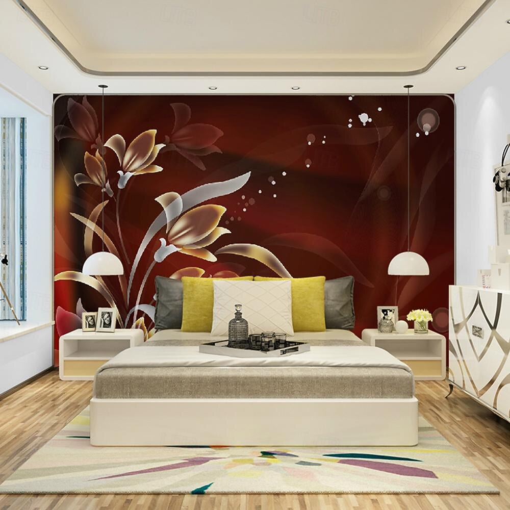 крутые обои 3d розовые цветы обои настенная роспись настенное покрытие наклейка очистите и приклейте съемный материал ПВХ/винил самоклеящийся/клей необходимый декор стен для гостиной, кухни, ванной 2026 - $17.99 –P1