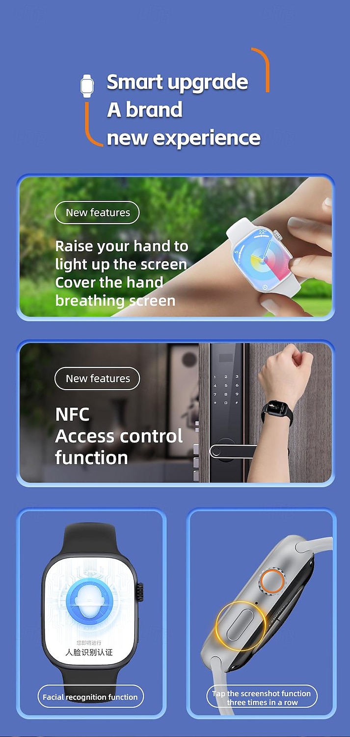 iMosi S9 Smart Watch 2.06 inch 4G LTE Cellular Smartwatch Phone 4G Pedometer Call Reminder Heart Rate Monitor Women Men GPS Hands-Free Calls Waterproof IP 67 41mm Watch Case 2025 - $108.99 –P11