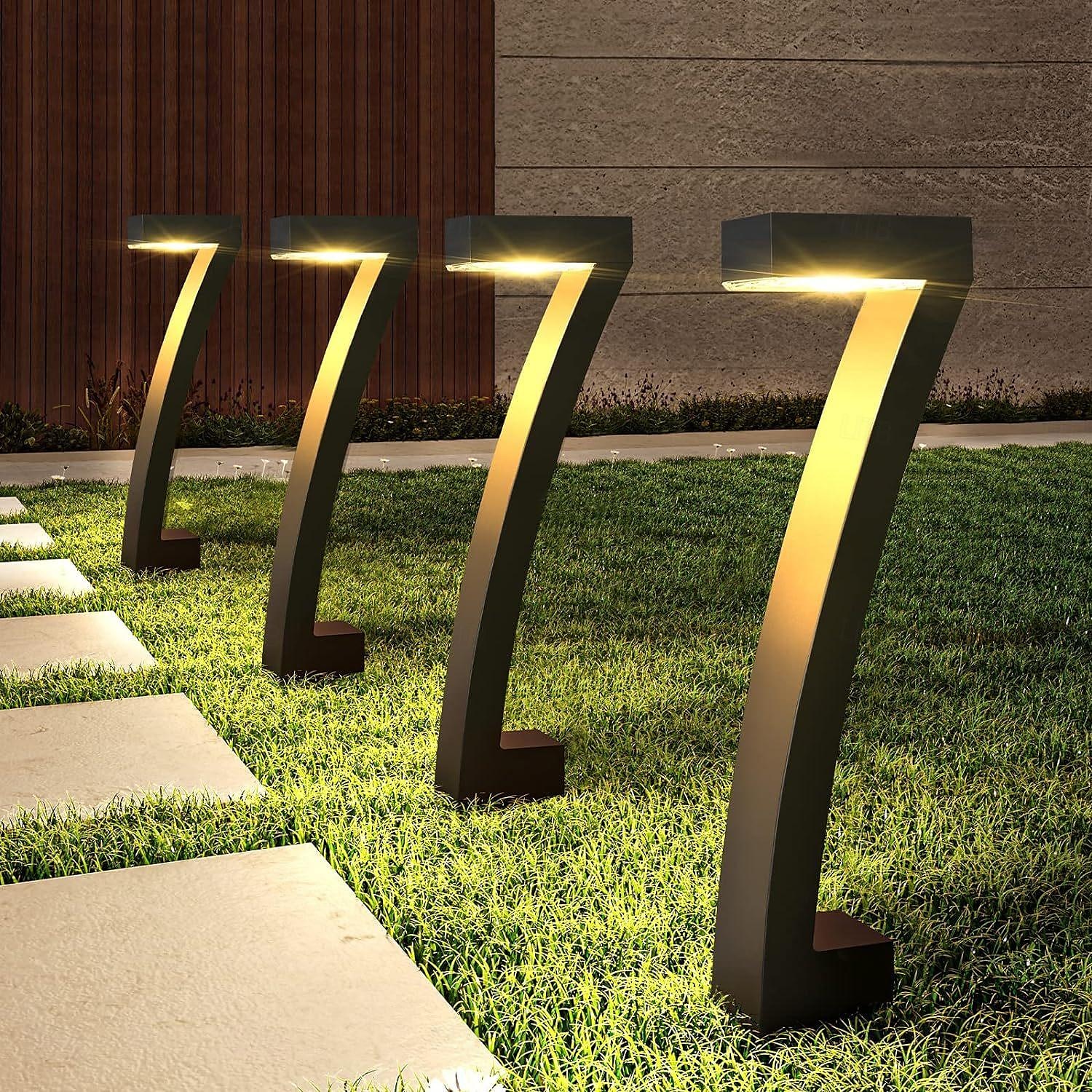 2pcs Outdoor Solar Landerscape Lighting Pathway Light Flame Shaped Lawn Light Outdoor Garden Lights for Patio Villa Park Lawn Walkway Waterproof Lighting Atmosphere Landscape Decor Light 2025 - $36.5 –P1