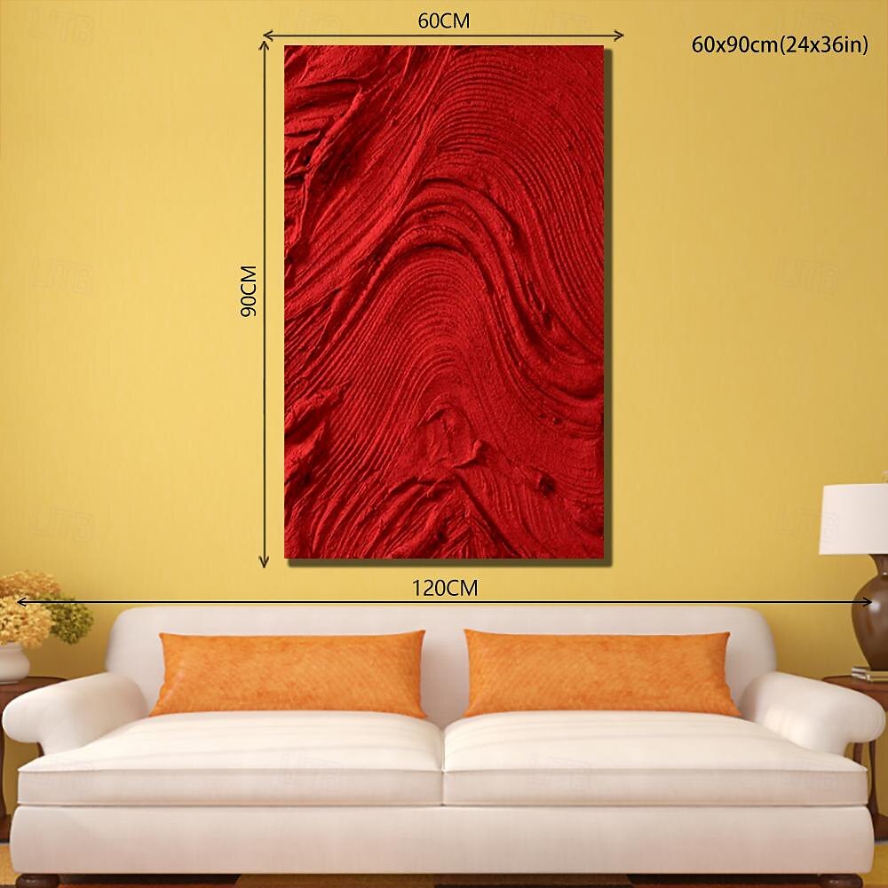 Ölgemälde handgefertigt handgemalt Wand dicke Kunst abstrakt mit Messer Leinwand Malerei Wohndekoration Dekor gespannt Rahmen fertig zum Aufhängen 2025 - $139.99 –P11