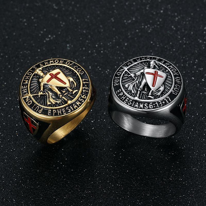 Anello Retrò vintage Medievale 316L/Acciaio al titanio Per Cavaliere Vichinghi Cosplay Halloween Carnevale Per uomo Bigiotteria Gioielleria di moda del 2025 a $12.49 –P1