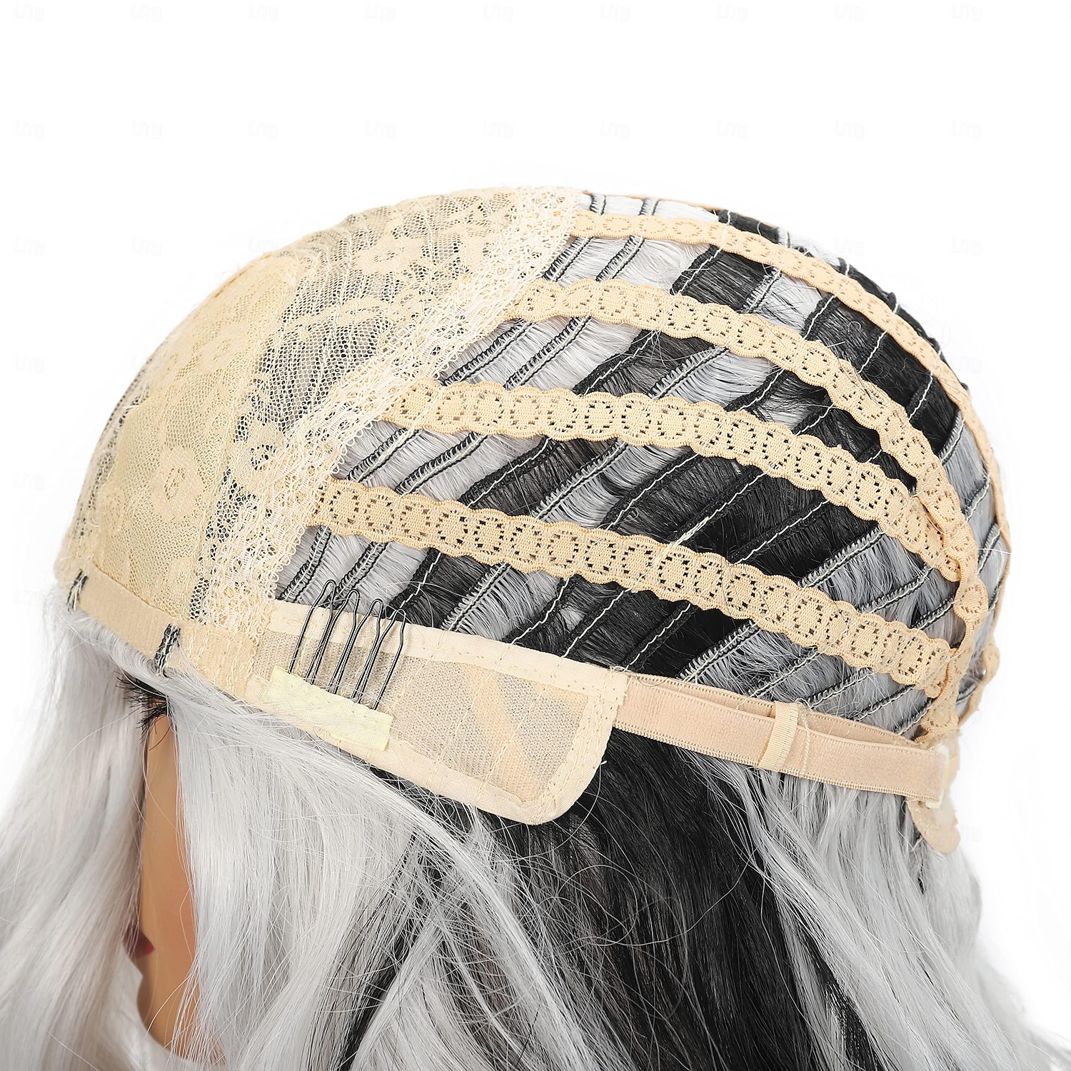 lunghe parrucche bianche ombre per donne nere 26 parrucca lunga ondulata da 28 pollici con frangia per le donne grandi capelli rimbalzanti e soffici in fibra sintetica senza colla per cosplay e uso del 2025 a $21.99 –P7