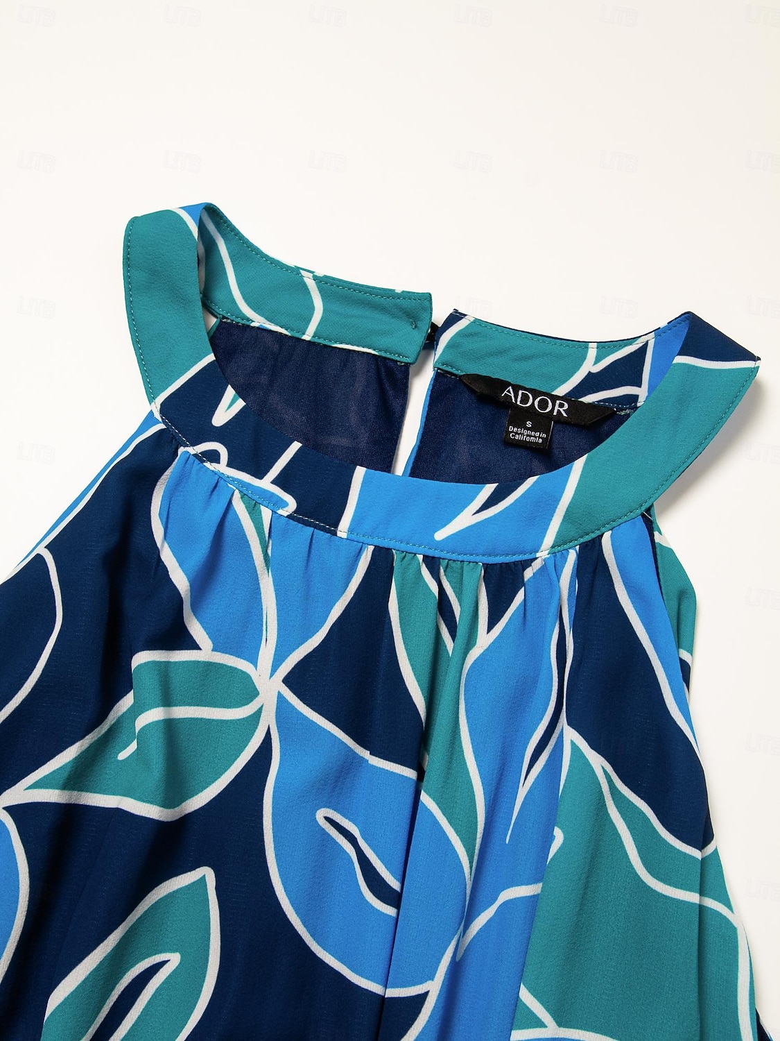 Per donna Vestito in Chiffon Abito maxi Blu Viola Senza Maniche Floreale Volant Stampa Primavera & Estate Il giro Abito a Fantasia XS S M del 2025 a $86.99 –P14