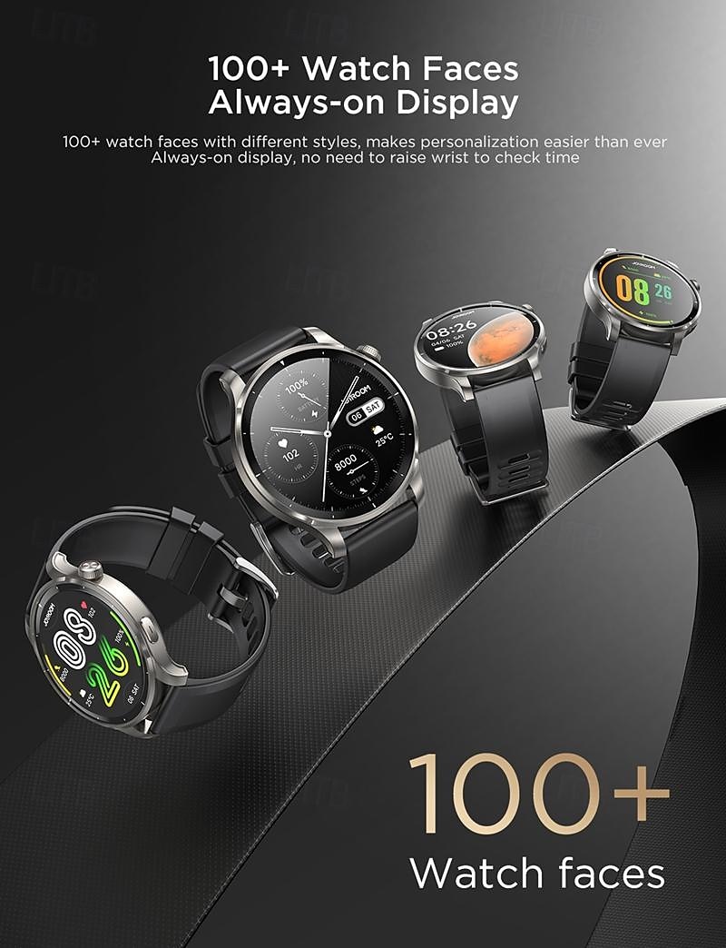 Joyroom JR-FV1 Smart Watch 1.43 inch Smartwatch Fitness Running Watch Bluetooth Pedometer Call Reminder Fitness Tracker Compatible with Android iOS Women Men Long Standby Hands-Free Calls Waterproof 2025 - $97.99 –P7