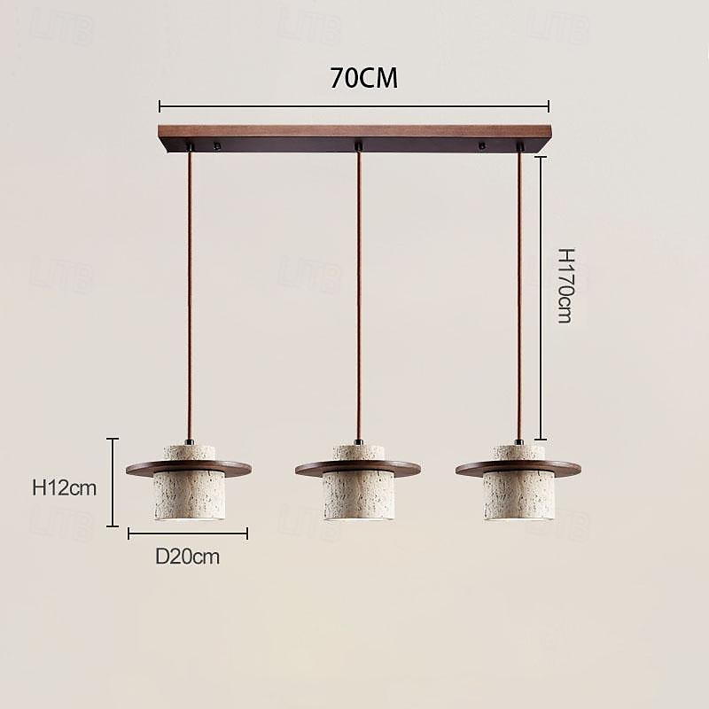 Natural Stone Shade Pendant Light Japanese Wabi Sabi Hanging Lamp with E27 Base Bedside Restaurant Kitchen Aisle Bar Club Suspension Lamp 2025 - $153.99 –P3