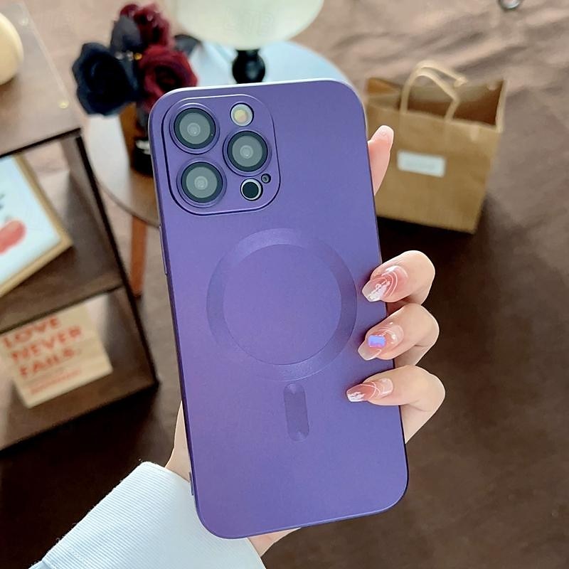 телефон Кейс для Назначение айфон 16 Айфон 15 Про Макс Плюс iPhone 14 13 12 11 Pro Max Plus Кейс на заднюю панель Поддержка беспроводной зарядки Защита от удара ТПУ Покрытие 2025 - $11.99 –P8