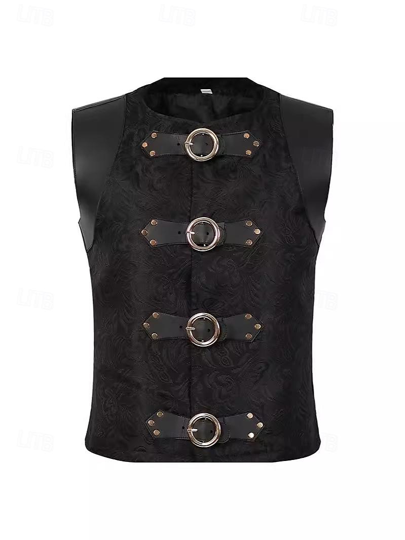 Retro Vintage Mittelalterlich Renaissance Weste Prinz Edelmann Herren Halloween Karneval Maskerade LARP Karneval von Venedig Erwachsene 2025 - $38.99 –P3
