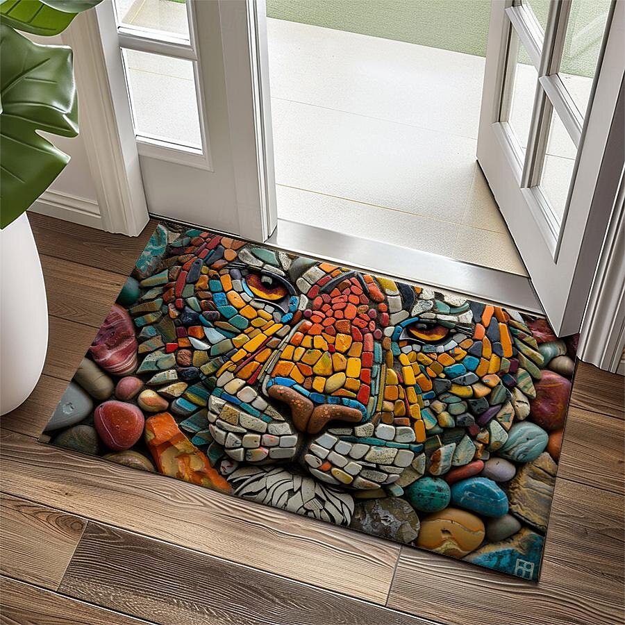 Cobblestones Animals Doormat Kitchen Mat Floor Mat Non-Slip Area Rug Oil Proof Rug Indoor Outdoor Mat Bedroom Decor Bathroom Mat Entrance Rug 2025 - $16.99 –P4