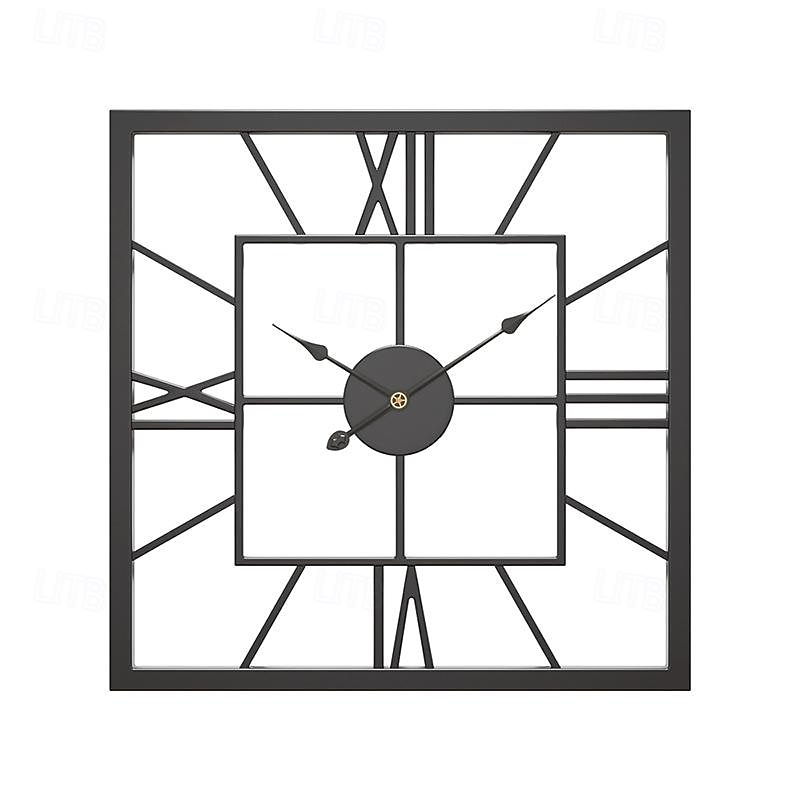 Orologi Da Parete Grandi Orologi Da Parete Vintage Di Lusso In Metallo Con Specchio Orologio Da Parete Design Moderno Orologi Quadrati Silenziosi Arredamento Casa del 2025 a $77.99 –P6