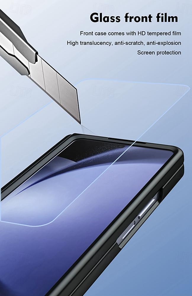 Phone Case For Samsung Galaxy Z Fold 7 Z Fold 6 Z Fold 5 Z Fold 4 Back Cover with Stand Holder with Screen Protector Full Body Protective Armor PC 2025 - $35.99 –P9