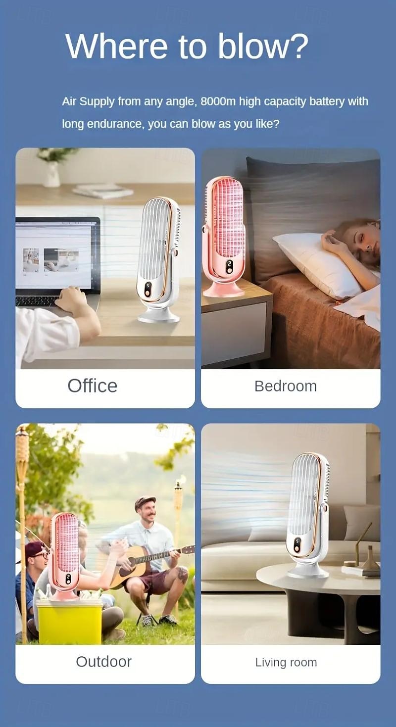 2-in-1 Mini Fan with Humidifier – USB Rechargeable Handheld Spray Fan for Travel, Car, and Temporary Cooling 2025 - $42.99 –P13