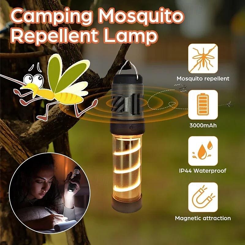 Portable Mosquito Repeller with Camping Light – Rechargeable Magnetic Mosquito Repellent Lamp for Fishing, Hiking, and Tents 2025 - $25.99 –P1