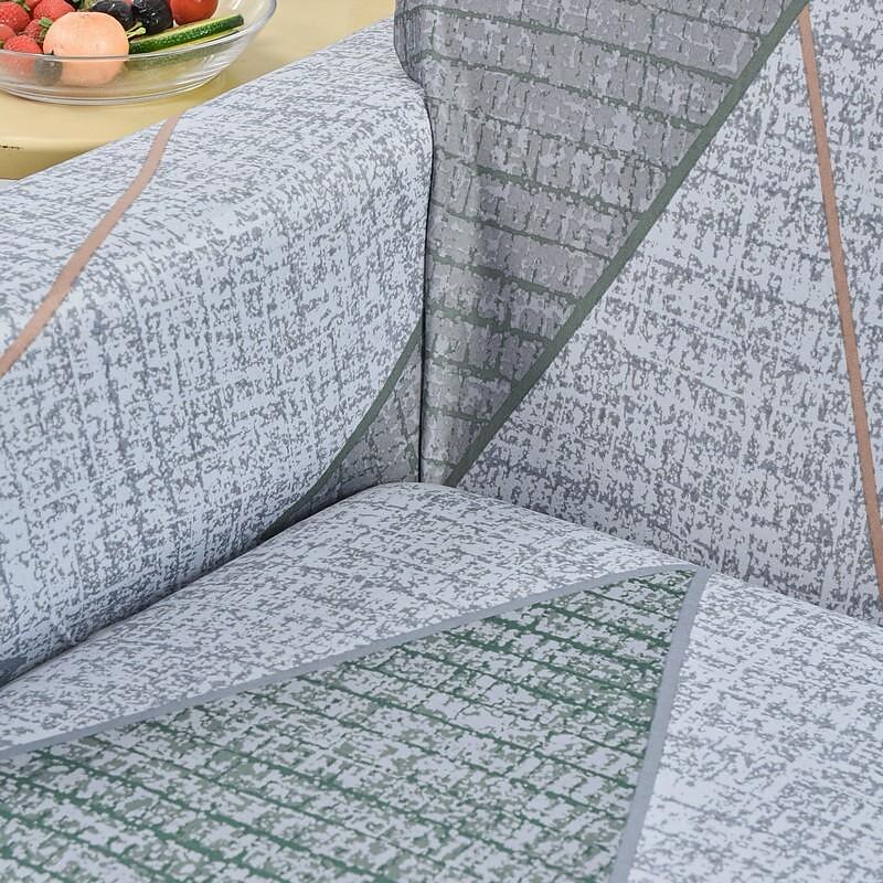 Geometric Color Blocks Sofa Cover Elastic Sofa Slipcover L Shaped Couch Cover Furniture Protector for Bedroom Office Living Room Home Decor 2025 - $20.99 –P10