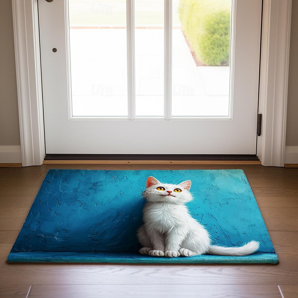 Cat Yellow Doormat Non-Slip Oil Proof Rug Indoor Outdoor Mat Bedroom Decor Bathroom Mat Entrance Rug Door Mat 2025 - $16.99 –P8