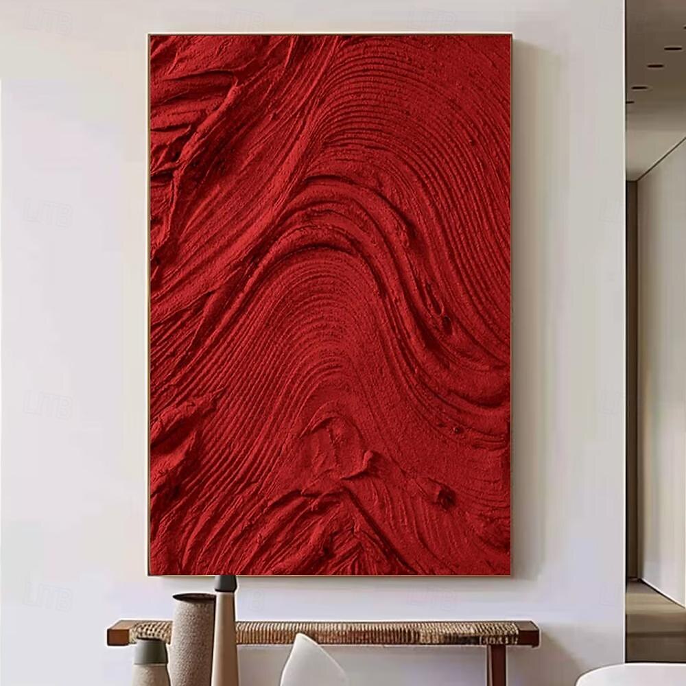 Ölgemälde handgefertigt handgemalt Wand dicke Kunst abstrakt mit Messer Leinwand Malerei Wohndekoration Dekor gespannt Rahmen fertig zum Aufhängen 2025 - $139.99 –P8