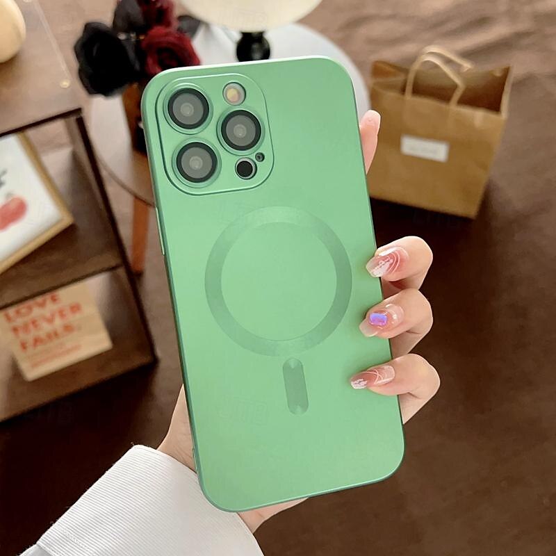 телефон Кейс для Назначение айфон 16 Айфон 15 Про Макс Плюс iPhone 14 13 12 11 Pro Max Plus Кейс на заднюю панель Поддержка беспроводной зарядки Защита от удара ТПУ Покрытие 2025 - $11.99 –P9