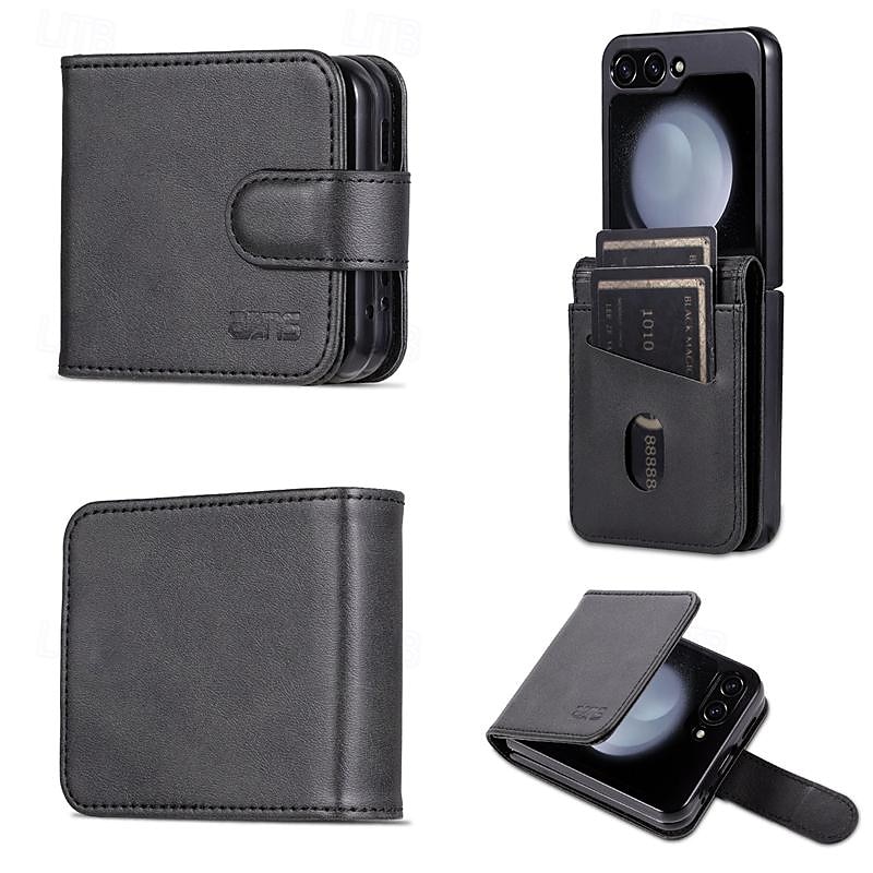 puhelin Etui Käyttötarkoitus Samsung Galaxy Z-kääntö 7 Z Flip 6 Z Flip 5 Z Flip 4 Z Flip 3 Läppäkotelo Koko vartalon suoja Korttipaikka Iskunkestävä Retro PC PU-nahka 2025 - $15.99 –P14