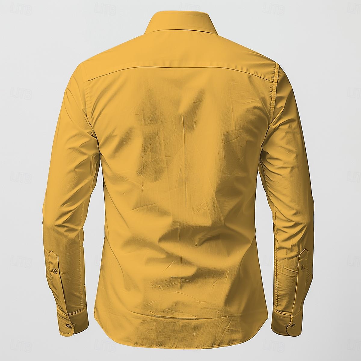 Per uomo Cavallo Camicia Camicia Western Camicia da cowboy Manica Lunga Stile Western Lavoro Streetwear Casual Estate Primavera Autunno Collo ripiegato Giallo del 2026 a $35.99 –P2