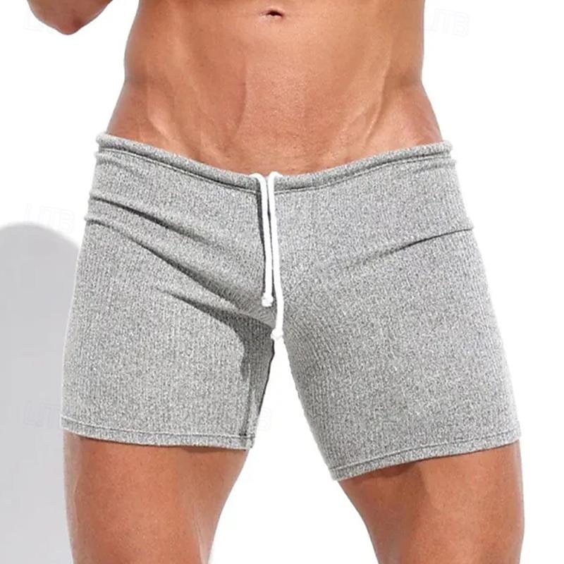 Homme Short de survêtement Short Bermuda Cordon Taille elastique Plein Confort Des sports Court Yoga du quotidien Gymnastique Athleisure Blanche Kaki Micro-élastique de 2025 ? $17.99 –P7
