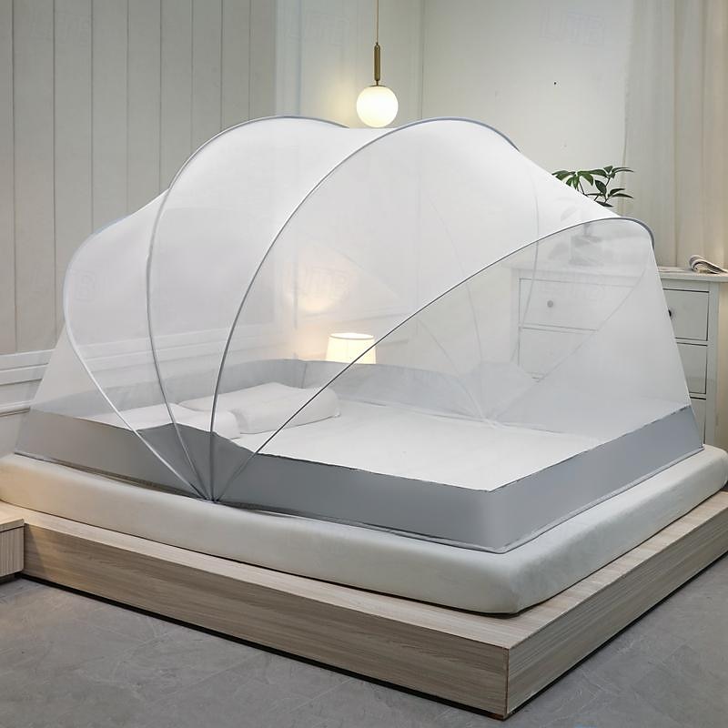 Moustiquaire pliable de 47 pouces de hauteur, filets ménagers ouverts et fermés en une seconde, moustiquaire grand espace pour dormir au lit avec installation gratuite de 2025 ? $94.99 –P16