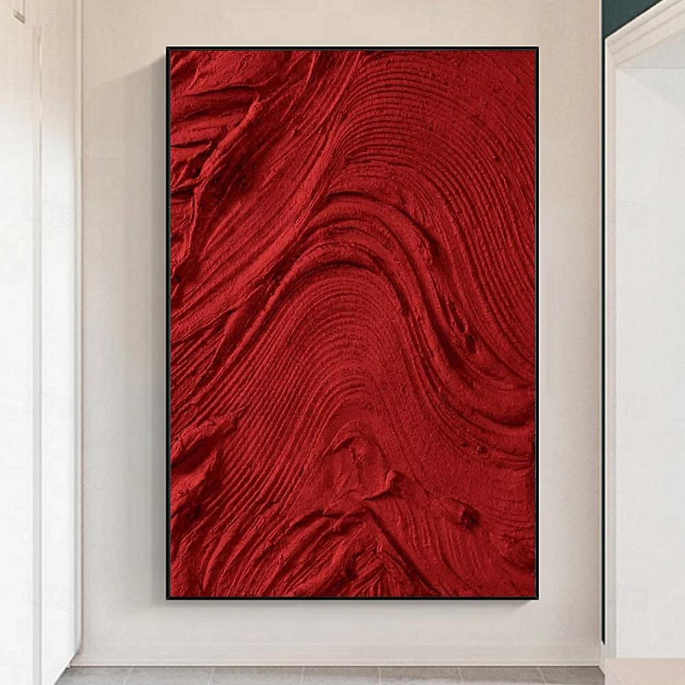 Ölgemälde handgefertigt handgemalt Wand dicke Kunst abstrakt mit Messer Leinwand Malerei Wohndekoration Dekor gespannt Rahmen fertig zum Aufhängen 2025 - $139.99 –P2