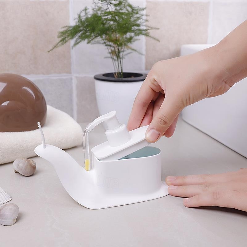 dispenser per sapone liquido a forma di lumaca stile pressa dispenser per lozione da banco bottiglia con pompa per accessori da bagno del 2025 a $7.99 –P2