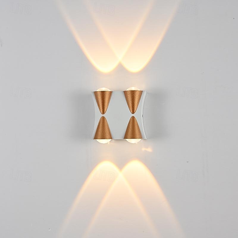 lampada da parete a led 2/3/4/5 teste esterno impermeabile in vetro alluminio 90 cm moderno creativo luce bianca calda corridoio balcone ip65 85-265 v del 2026 a $46.99 –P5