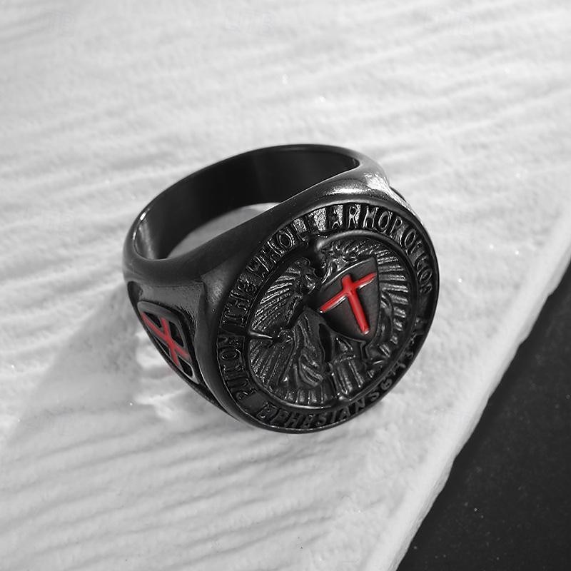 Anello Retrò vintage Medievale 316L/Acciaio al titanio Per Cavaliere Vichinghi Cosplay Halloween Carnevale Per uomo Bigiotteria Gioielleria di moda del 2025 a $12.49 –P6